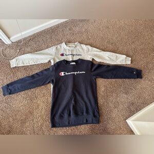 Youth size Champion Crewneck lot of 2